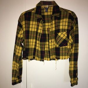 Forever 21 cropped flannel